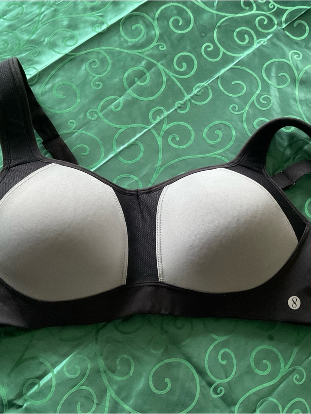 Layer 8 Black and White Molded Cup Support Bra